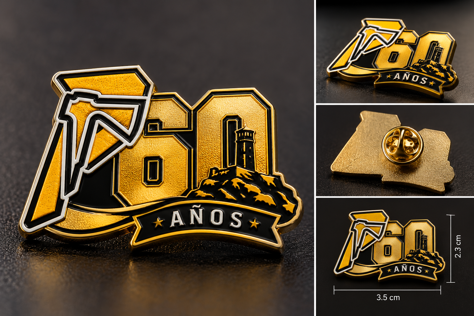 Pin conmemorativo de los 60 años de los Piratas de Cabo Rojo